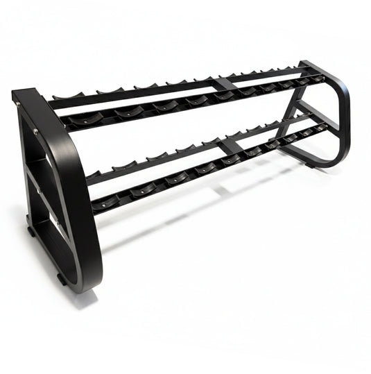 2 Tier Horizontal Heavy Duty Dumbbell Rack (15 pairs)