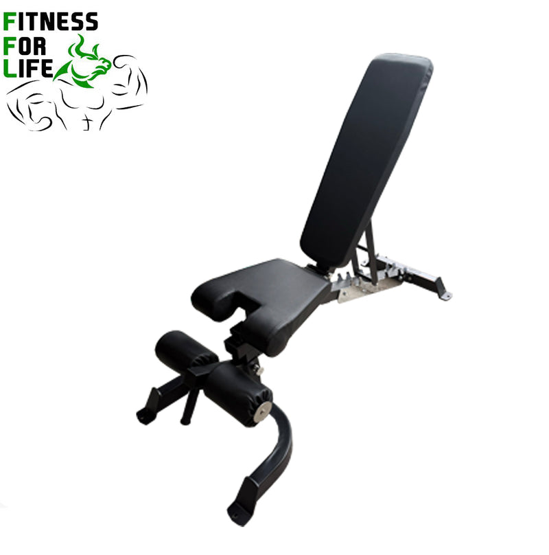 Load image into Gallery viewer, Power Rack Lat Pulldown Bundle + Bench HD (Rubber Tri grip Plates )
