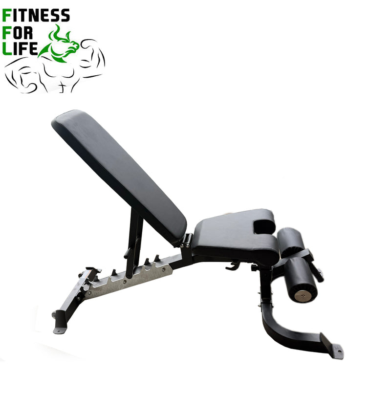 Load image into Gallery viewer, Power Rack Lat Pulldown Bundle + Bench HD (Rubber Tri grip Plates )
