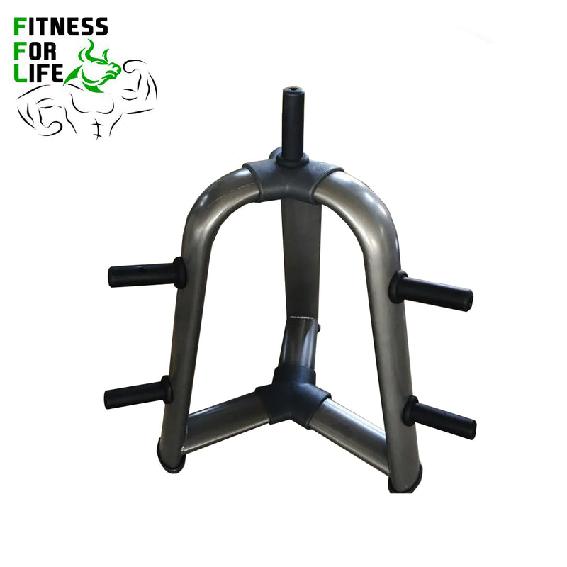 Load image into Gallery viewer, 340 lb Tri Grip Weight Plates Set + Bar + Rack
