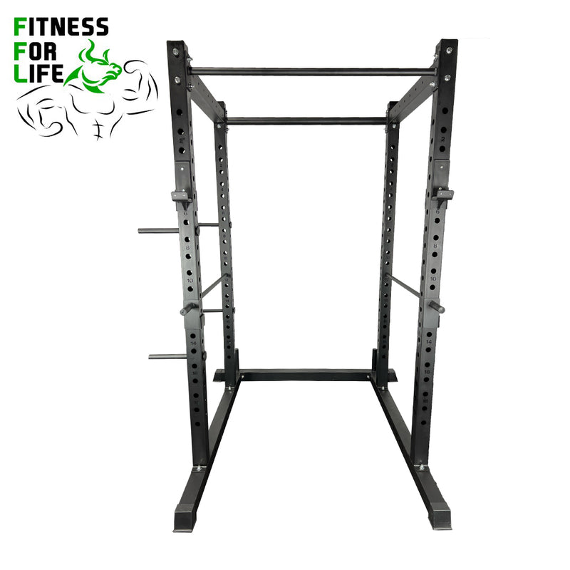 Load image into Gallery viewer, Squat Power Rack Cage 3x3 Heavy Duty Bundle (110 lb ) metal plates
