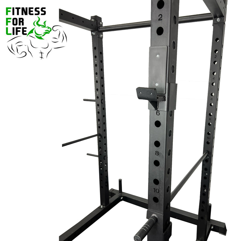 Load image into Gallery viewer, Squat Power Rack Cage 3x3 Heavy Duty Bundle (110 lb ) metal plates
